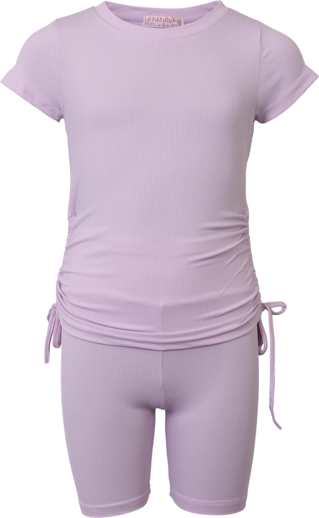 Fashion Pige Shortssæt Purple