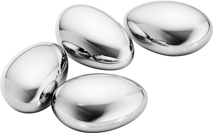 Georg Jensen Sky Isterninger - 4 stk. - L 4,4 cm - Rustfrit stål - Blank