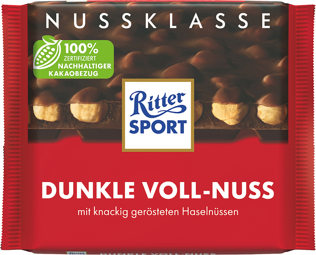 Ritter Sport Hele Nødder Mørk 100 g