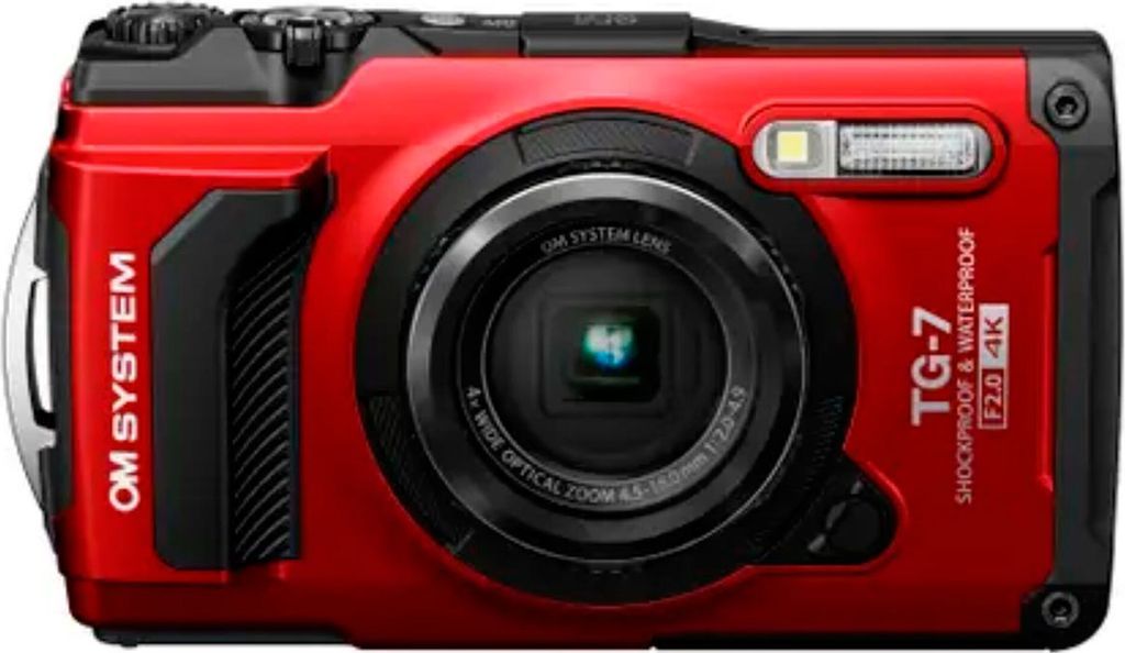 OM System Tough TG-7 Kompakt Kamera (12MP) Rød