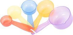 TickiT Transparente Messbecher 5 Stk Mess-Set