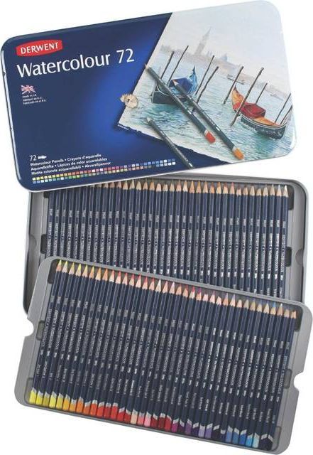 Derwent Watercolour Pencils Tin of 72