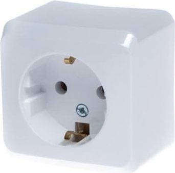 Legrand Forix Stikkontakt Schuko enkelt M/J 16A hvid, IP20