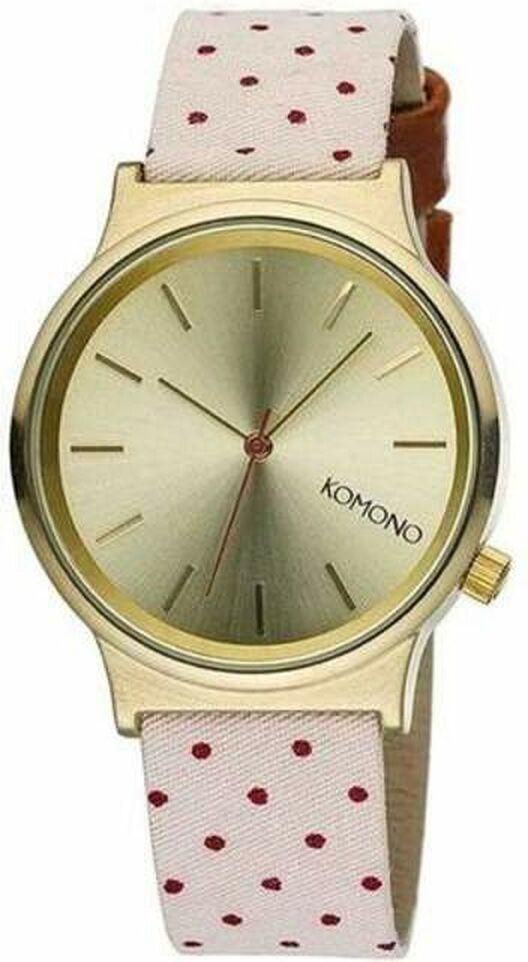 Komono unisex armbåndsur KOM-W1837 - gylden skive, Ø 34 mm