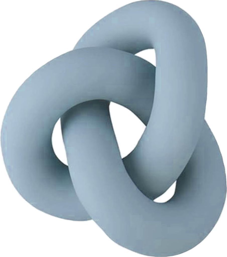 Cooee Design Knot Table Large Pale Blue - Blue - H 9CM