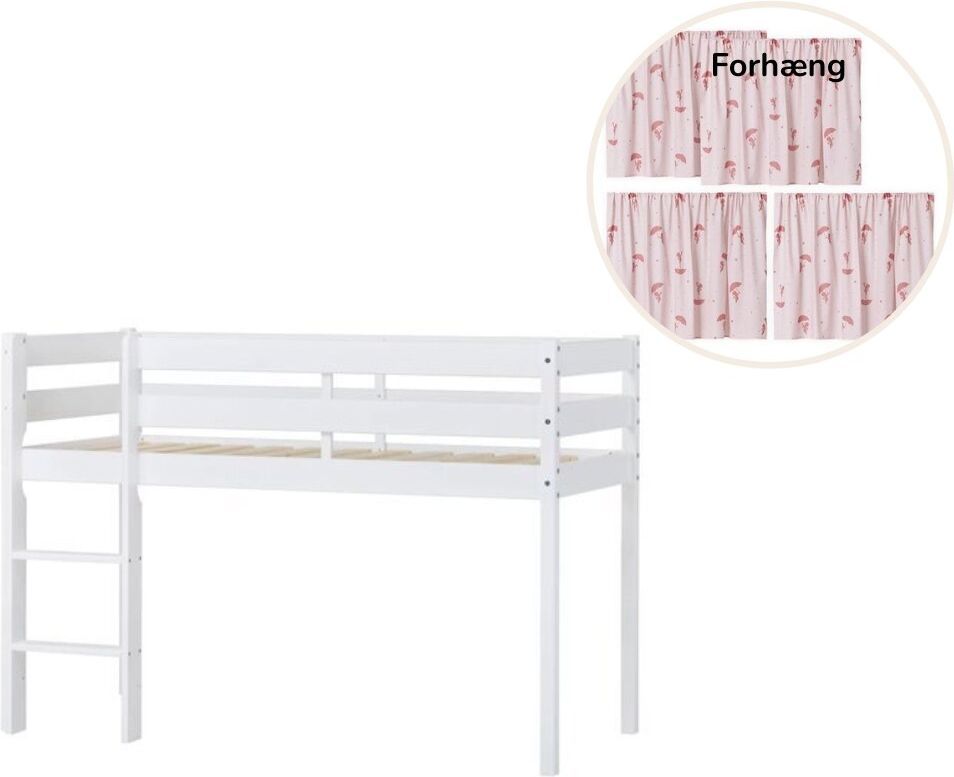 hoppekids eco comfort halvhög barnsäng
