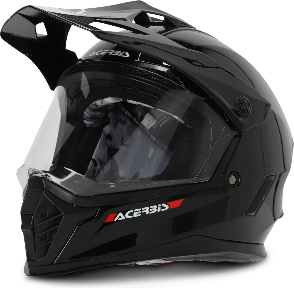 Acerbis Adventurehjelm Rider Dual, Sort Børn, Junior