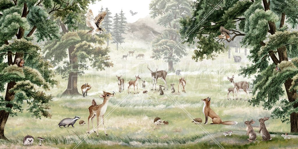 Tapet - Forest Fun