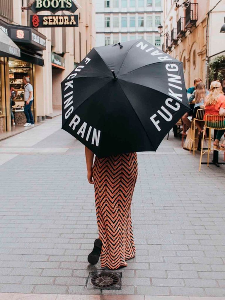 Fisura "Fucking Rain" Umbrella Black
