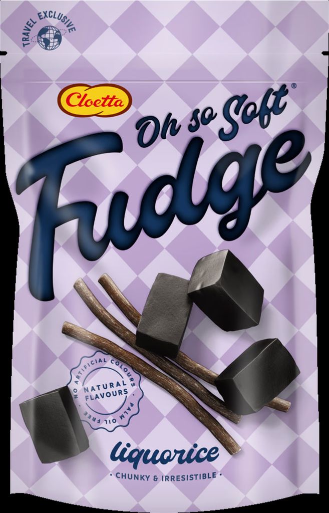 Cloetta Oh so Soft Fudge Liquorice 180g