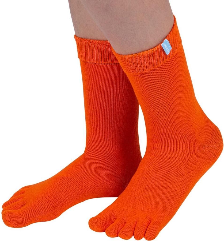 ToeToe Essential Mid-Calf Tåstrømper - Brun