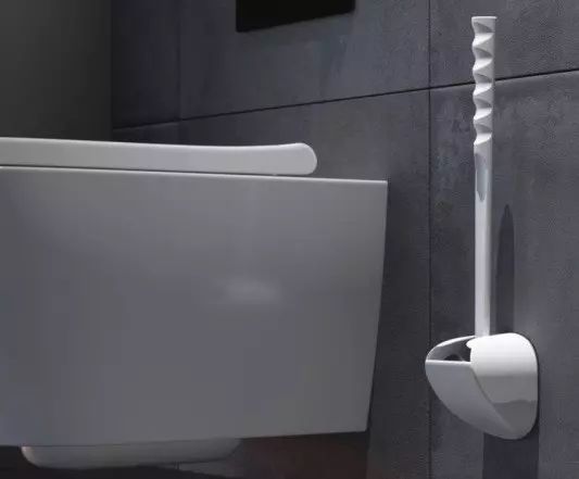 Sanimaid Toiletbørste, Seoul, Hvid Væghængt (EG30-White)