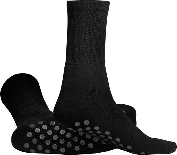 Kilde Kilde anti-slip bomuldsstrømper 43-46 med anti-slip Sort