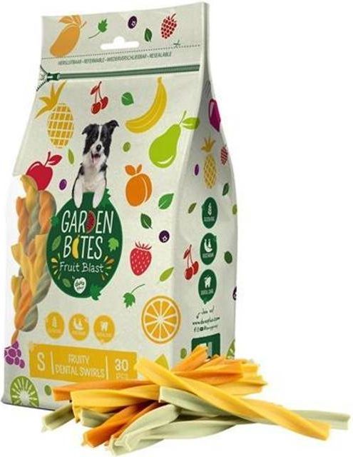Duvo+ Garden Bites Fruity Dental Swirls Mix 13cm/30stk
