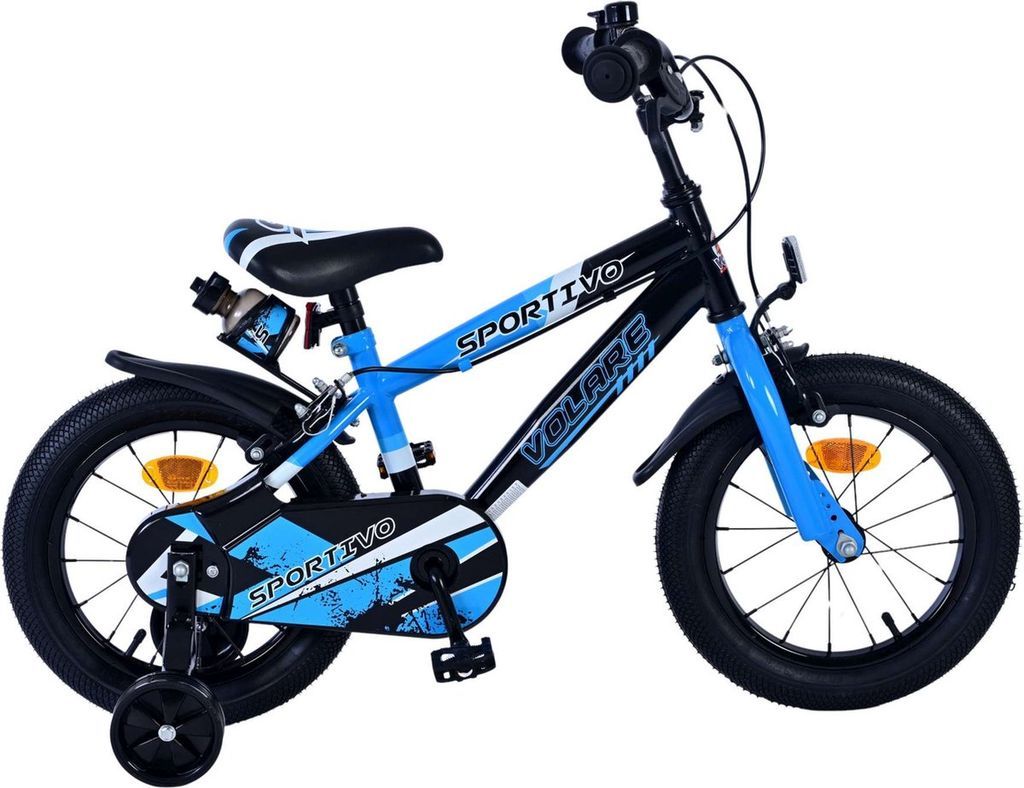 Volare Sportivo Bicycle 14" Blue/Black Børnecykel