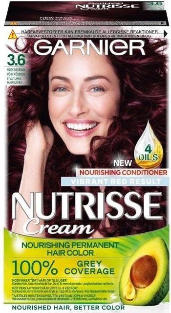 Garnier Nutrisse Cream #3.6 Red Dark Brown