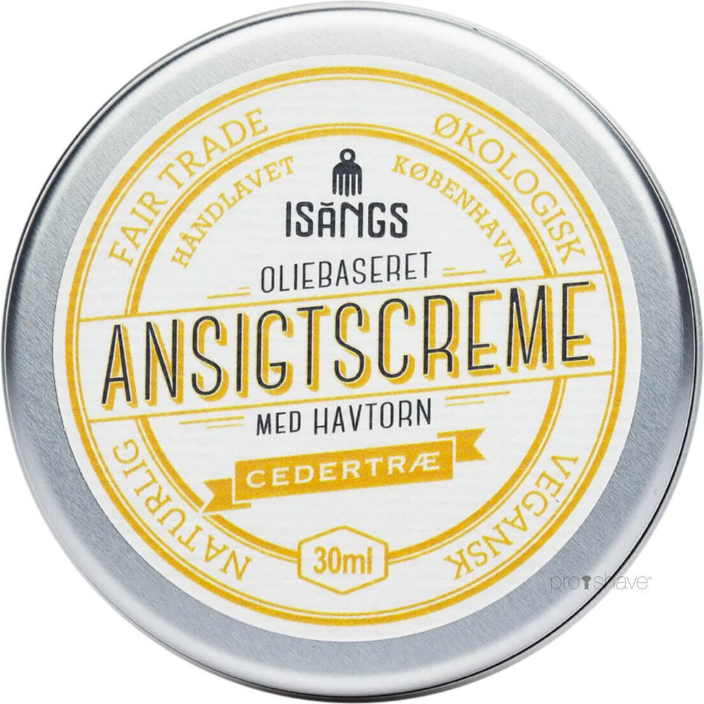 Isangs Ansigtscreme med Havtorn Cedertræ 30ml