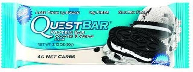 Quest Nutrition Bars Cookies and Cream 1 Bar Protein Bars