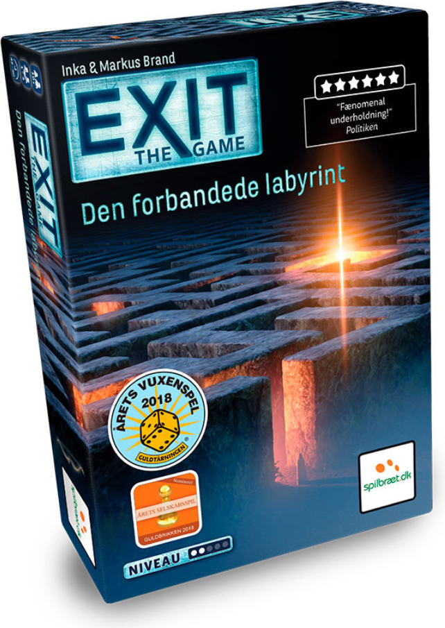 EXIT EXIT 15: The Game Dansk Den Forbandede Labyrint Escape Room Puzzle Game