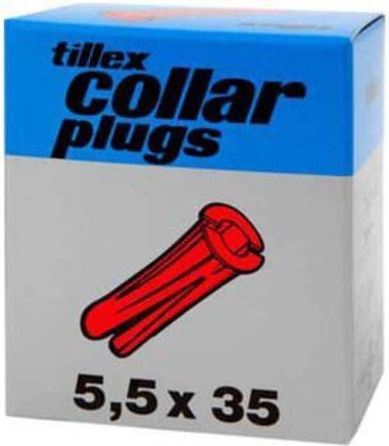 Tillex Plugs kp 5,5x35mm-100 rød (100 stk)