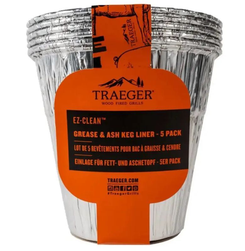 Traeger EZ-Clean Grease & Ash Keg Liner 5 Pack