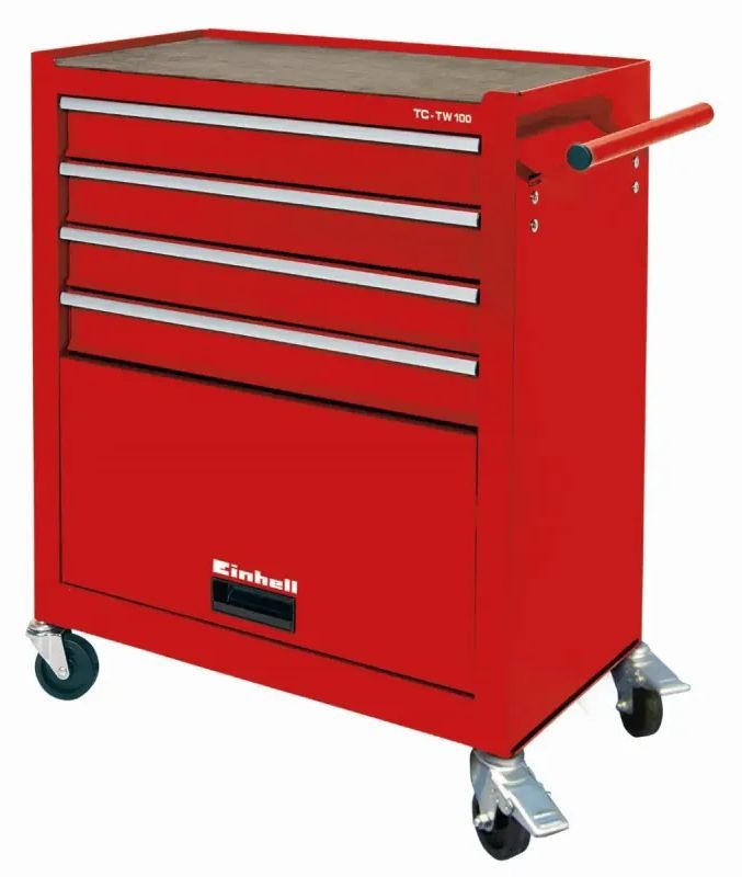 Einhell TC-TW 100 Værkstedsvogn med 4 skuffer 67 x 38 x 72,4 cm.