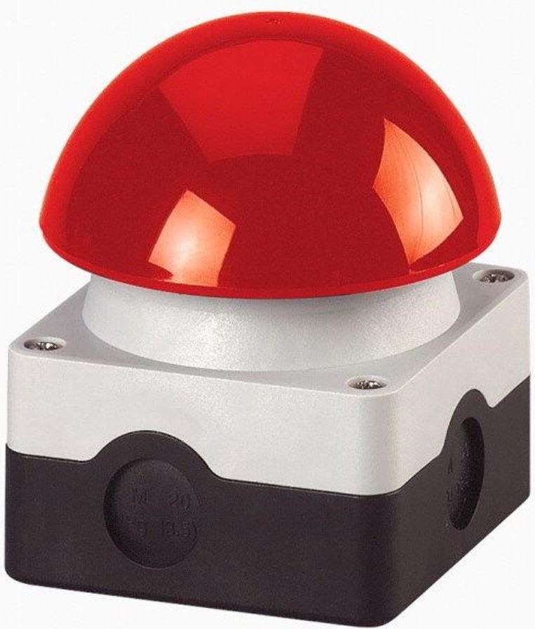 Eaton Mushroom print ø95 red/grey