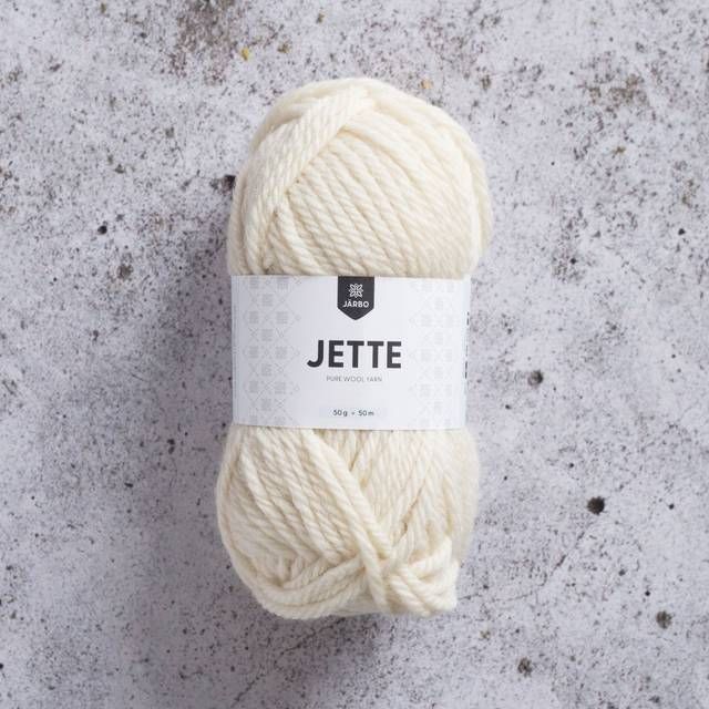 Järbo Garn Jette 50 naturhvid – 26317 Vanilla white