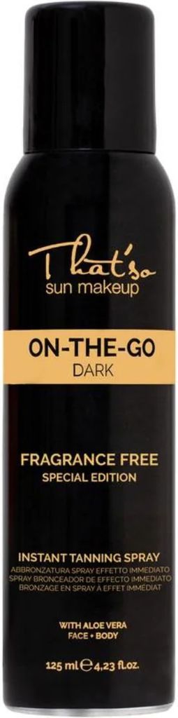 That'so On The Go Dark Self Tanning Spray - Uden parfume - 125ml