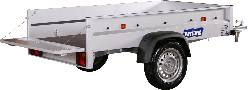 variant trailer 205 s1 kassemål 205x122x35cm totalvægt 500kg