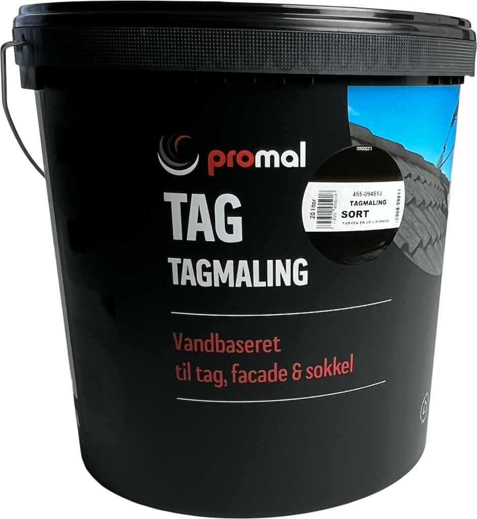 promal, tagmaling - 20 liter - sort - kampagne
