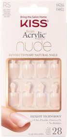 kiss salon acrylic nude nails breathtaking 28pcs