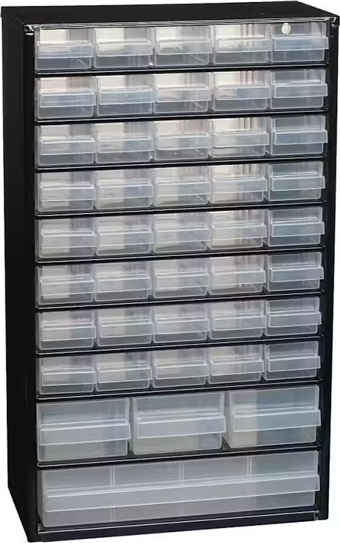RAACO Skuffereol Stål Plast 42 x 30.6 x 15 cm Bogreol