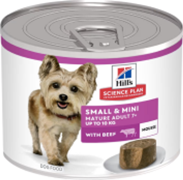 Hill's Science Plan Mature Small & Mini Mousse Oksekød