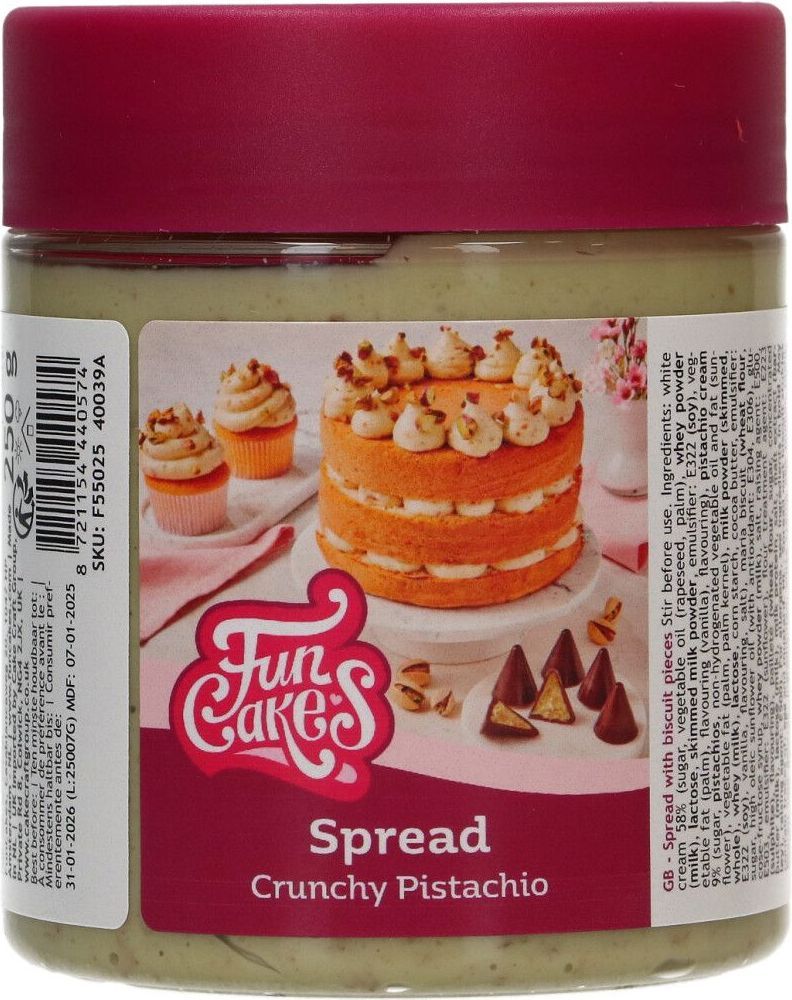 Funcakes Crunchy Pistachio Spread 250g