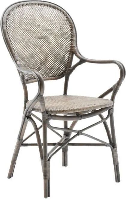 sika-design rossini stol m. armlæn sh: 45 cm - taupe