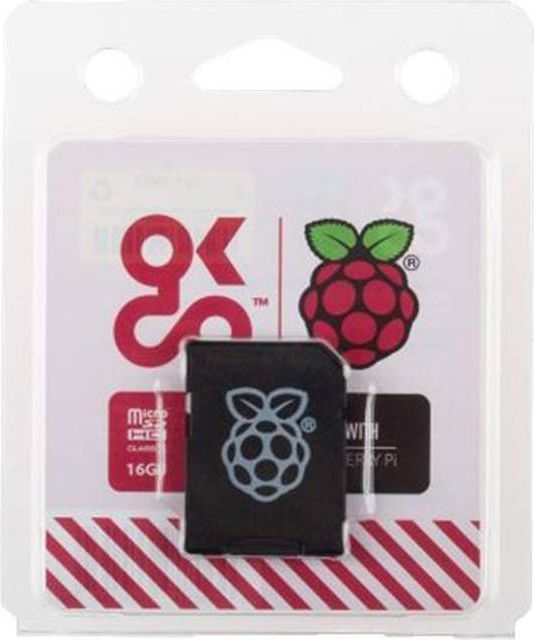 Raspberry Pi Micro SDHC kort 16GB m/adapter (NOOBS) OKdo