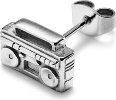 Otsu Jaygee Sølvfarvet Rustfri Stål Radio Ørestik