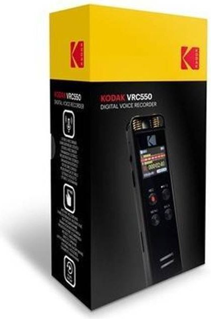 Kodak VRC550 Diktafon m/stemmestyring 20 timer (8GB) Sort
