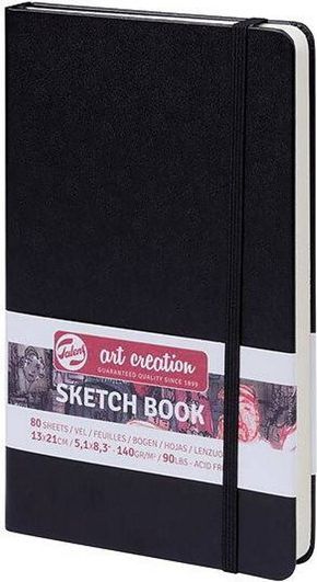 Talens Art Creation Sketchbook Black 13x21cm 140g 80 sheets