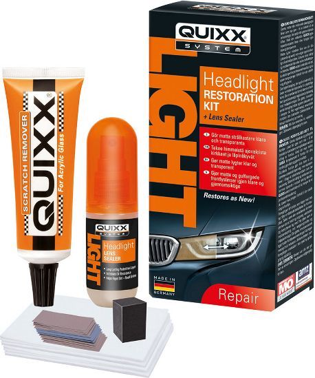 Poleringssats strålkastare Quixx Headlight Restoration Kit