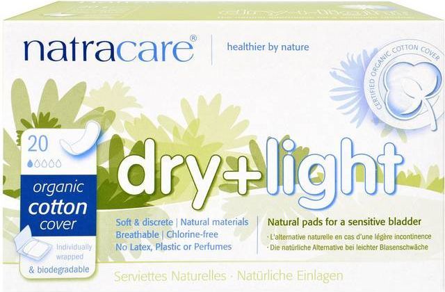 Natracare Ecological Incontinence Protection Dry & Light 20-pack