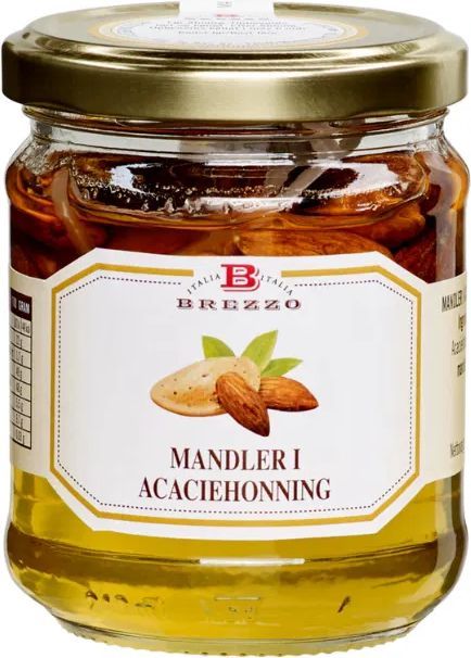 Deli Drengene Acacie Honning Med Mandler 240g