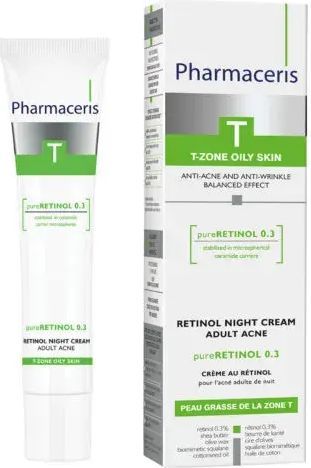 Pharmaceris T Retinol Night Cream Adult Acne Pure Retinol 0.3, 40ml.