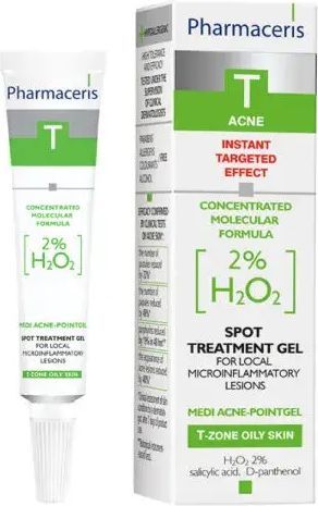 Pharmaceris T Medi Acne Point Gel Til Lokale Micro-inflammationer 2% Hâ0â, 10ml.