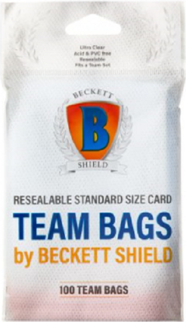 Resealable Standard size card team bags - 100stk. - Beckett Shield