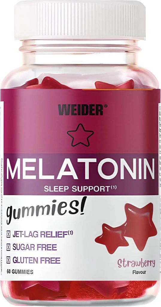 Weider Melatonin Jordgubbar 60 Gummibitar