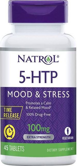 Natrol 5-HTP Time Release 100mg 45 stk