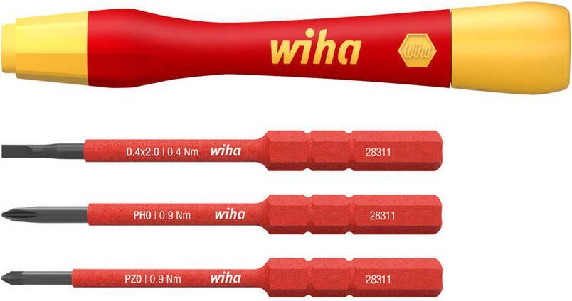Wiha PicoFinish SlimVario skruetrækkersæt, 1000V, 4 dele