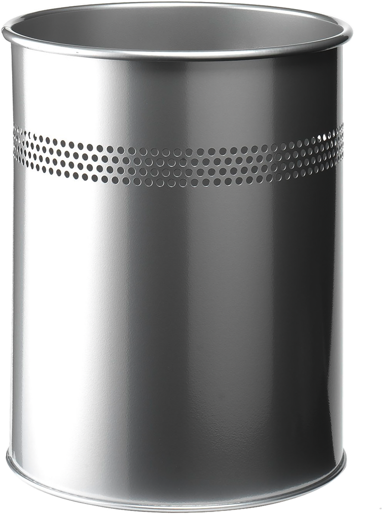 Papirkurv metal rundt 15L 30mm